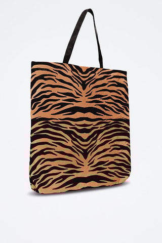 Tote bag et porte-monnaie à oreilles Calipso - Orange et noir