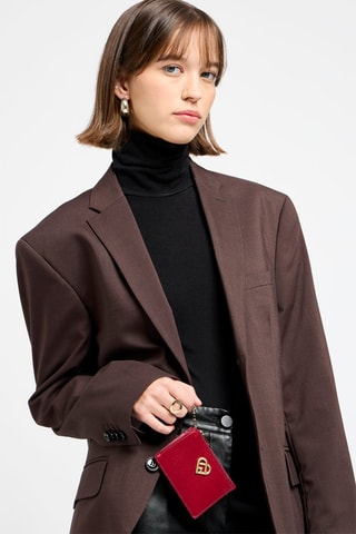 Porte-cartes en cuir My Joy - Rouge