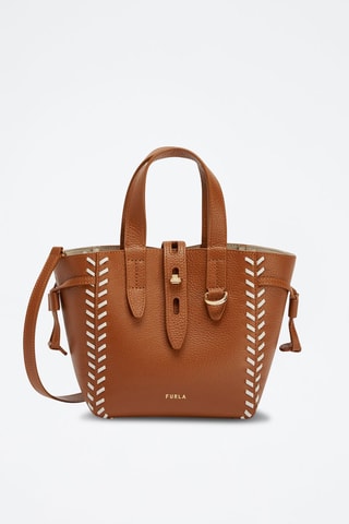 Sac à main en cuir Furla Net Mini - Camel