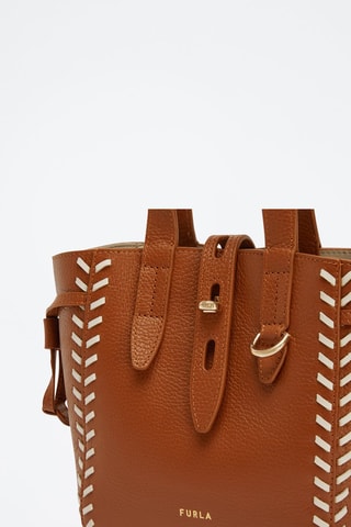Sac à main en cuir Furla Net Mini - Camel