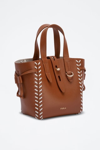 Sac à main en cuir Furla Net Mini - Camel