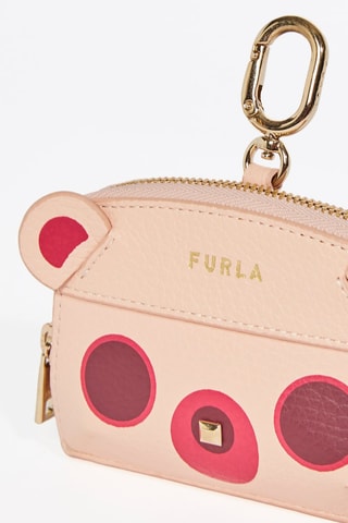 Porte-monnaie en cuir de veau Allegra - Rose 