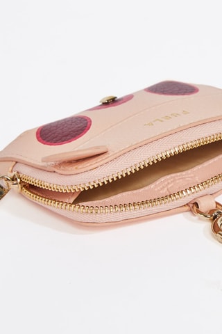 Porte-monnaie en cuir de veau Allegra - Rose 