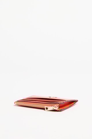 Porte-cartes en cuir Vitamina - Corail