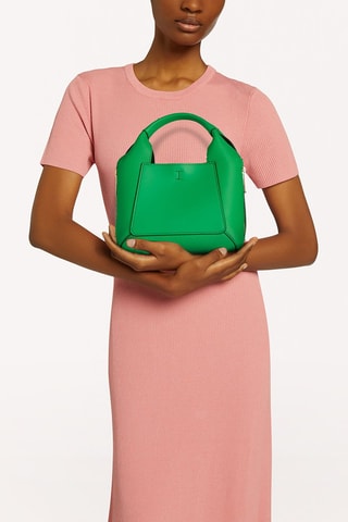 Sac à main en cuir de veau Gilda Mini - Vert