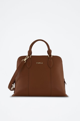 Sac à main en cuir de veau Vittoria - Marron