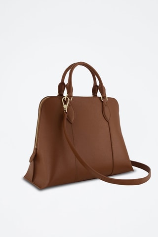 Sac à main en cuir de veau Vittoria - Marron
