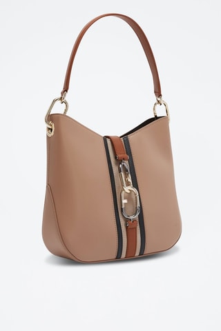 Sac porté épaule en cuir Sirena S - Camel