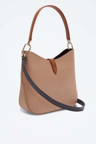 Sac porté épaule en cuir Sirena S - Camel