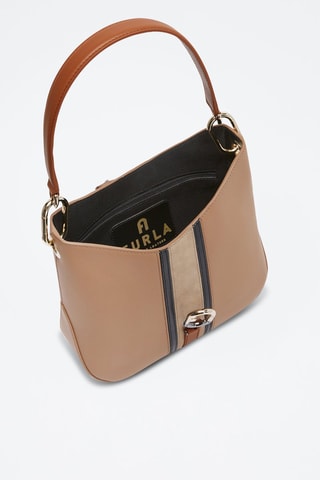 Sac porté épaule en cuir Sirena S - Camel