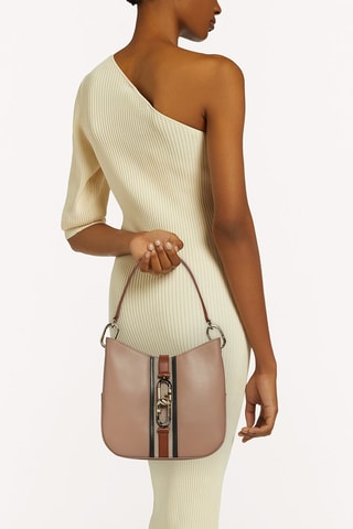 Sac porté épaule en cuir Sirena S - Camel