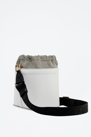 Sac seau en cuir de veau Vertigine Mini - Blanc