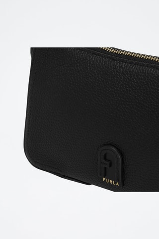 Sac bandoulière en cuir de veau S Atena - Noir