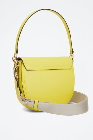 Sac porté épaule en cuir de veau Circe - Jaune
