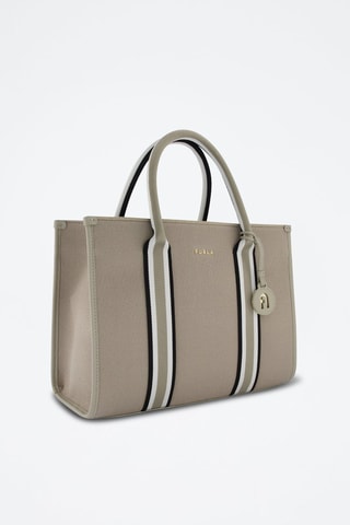 Sac à main en jean Afrodite L - Taupe