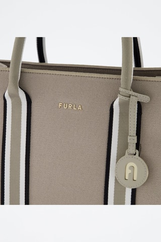 Sac à main en jean Afrodite L - Taupe