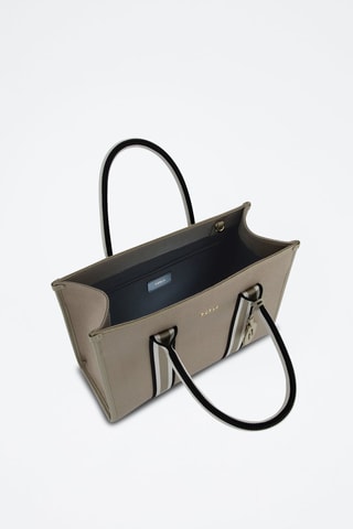 Sac à main en jean Afrodite L - Taupe