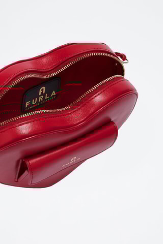 Sac bandoulière en cuir Furla Camelia - Rouge