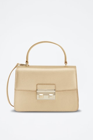 Sac à main en cuir de veau Mini Bella - Doré