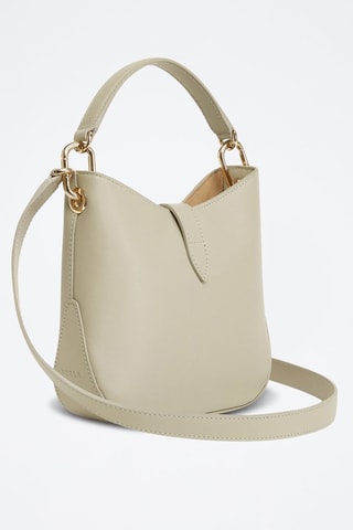 Sac porté épaule en cuir Sirena - Ecru