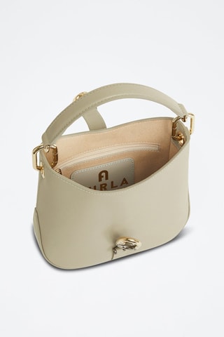 Sac porté épaule en cuir Sirena - Ecru