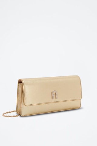 Sac bandoulière en cuir Furla Diamante - Doré