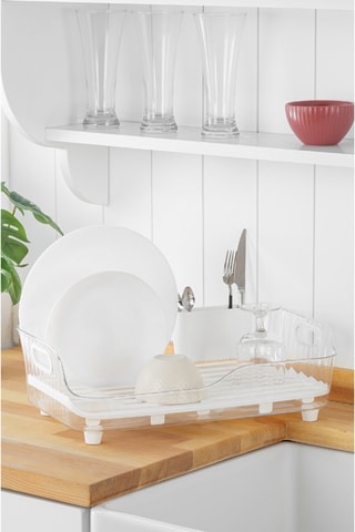 Egouttoir en plastique sans BPA - Transparent