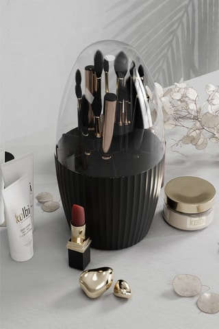 Organisateur de maquillage en plastique sans BPA - 13 x 13 x 25 cm