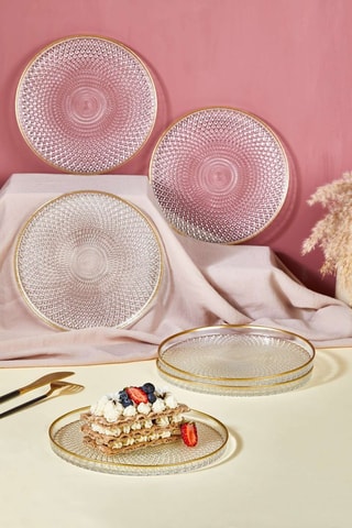 6 assiettes à dessert - 21 cm