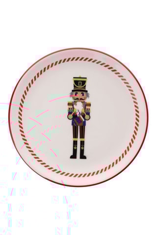 6 assiettes à dessert en porcelaine - 19,3 cm