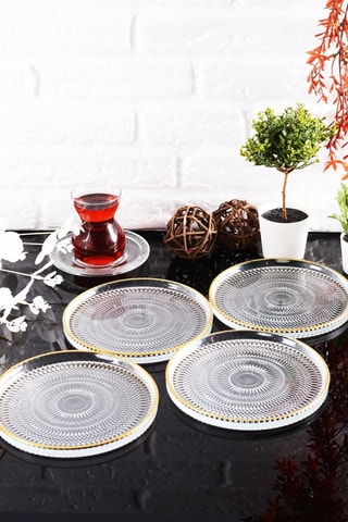 4 assiettes à dessert - 16 cm