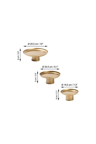 3 Houders Nisiros Goudkleurig