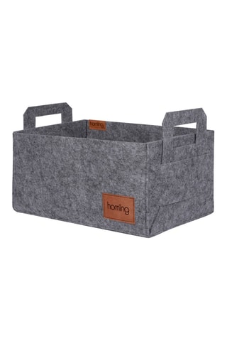 Panier - 30 x 20 x 15 cm - Gris chiné