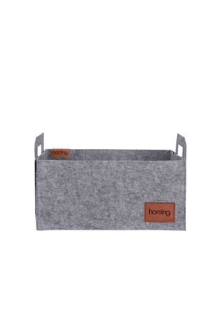 Panier - 30 x 20 x 15 cm - Gris chiné