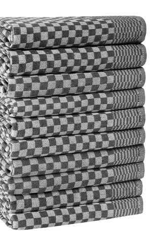 10 Theedoeken Grijs - 40 x 60 cm