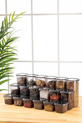 18 Bewaarbakjes 0,55 / 1,2 / 1,75 l