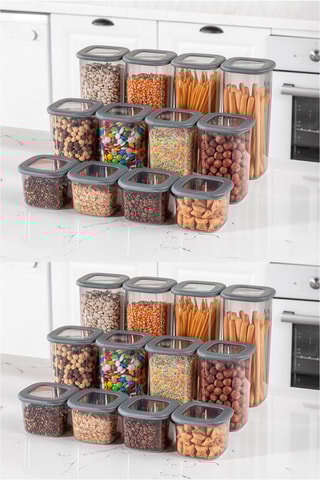 24 Bewaarbakjes 0,55/1,2/1,75 l