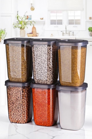 6 Bewaarbakjes 1,75 l