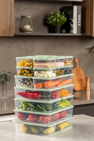 20 Bewaarbakjes - 350 / 1650 / 1750 / 3500 ml