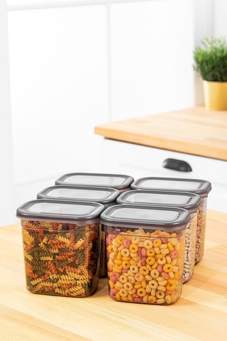 6 Vershoudbakjes 1,15 l