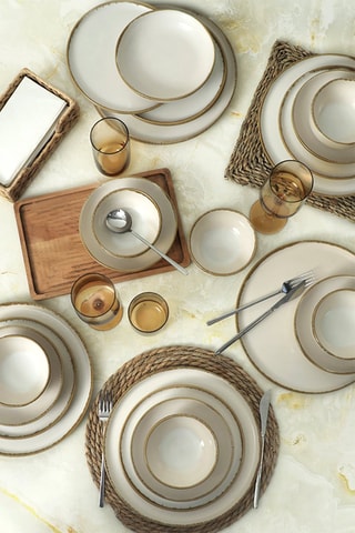 Keramisch Servies 24 Stuks