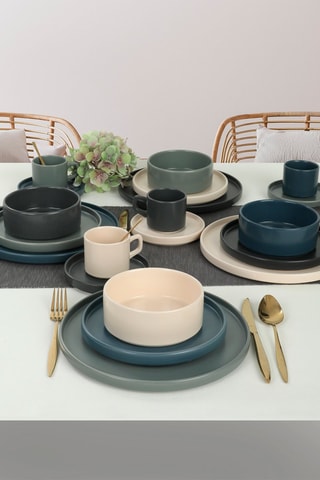 Service à petit-déjeuner en grès céramique 20 pièces