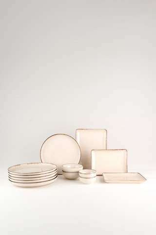 Service petit-déjeuner en porcelaine - 14 pièces