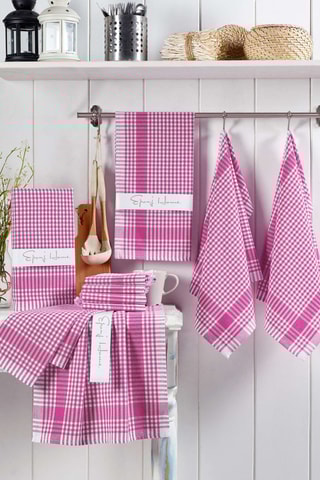 10 Theedoeken - Roze