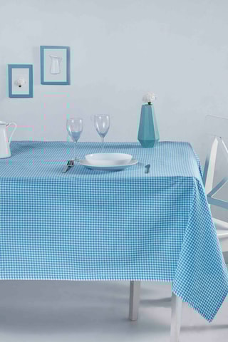 Vierkant Tafellaken - Turquoise - 170 x 170 cm