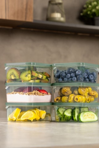 6 Bewaarbakjes - 35 cl