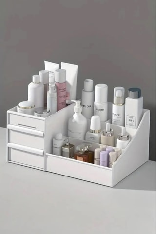 Organisateur de maquillage - 28 x 17 x 13 cm - Blanc