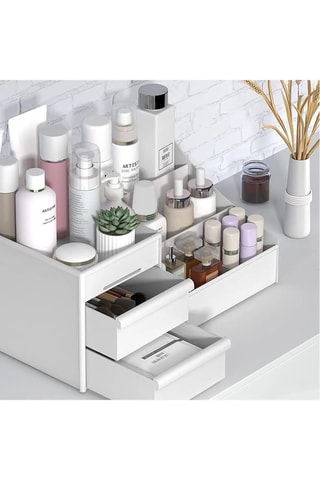 Organisateur de maquillage - 28 x 17 x 13 cm - Blanc