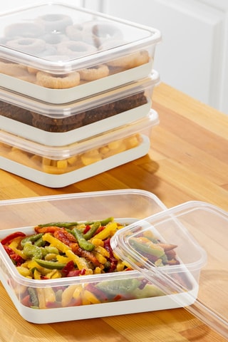 4 Bewaarbakjes - 4 x 2 l