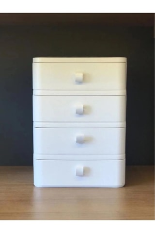 Organisateur de maquillage -  21 x 16 x 21 cm - Blanc